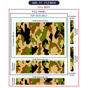 Camouflage Classic Woodland Laptop Skin - View 9