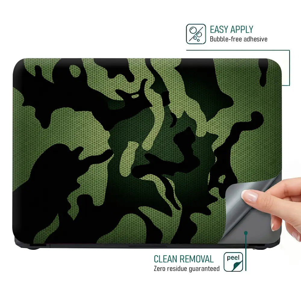 Camouflage Deep Forest Laptop Skin - View 4