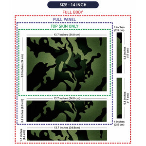Camouflage Deep Forest Laptop Skin - View 7