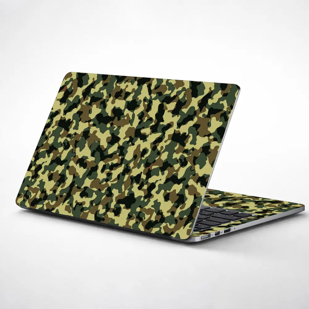 Camouflage Dense Green Micro Laptop Skin - View 1