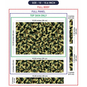 Camouflage Dense Green Micro Laptop Skin - View 8