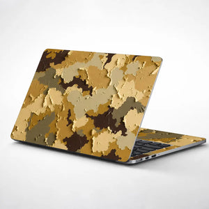Camouflage Desert Sand Textured Laptop Skin - View 1