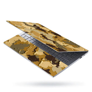 Camouflage Desert Sand Textured Laptop Skin - View 3