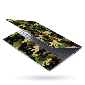 Camouflage Earthy Woodland Laptop Skin - View 3