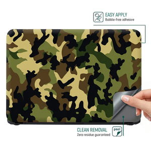 Camouflage Earthy Woodland Laptop Skin - View 4