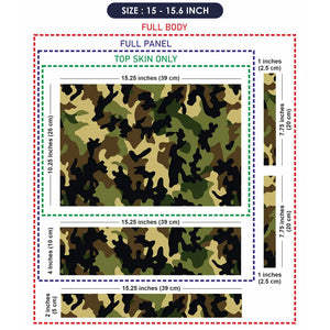 Camouflage Earthy Woodland Laptop Skin - View 8