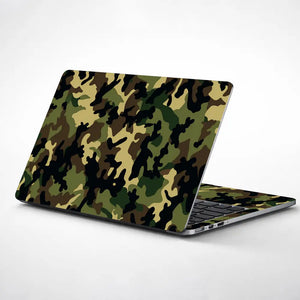 Camouflage Forest Woodland Laptop Skin - View 1