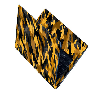 Camouflage Gold Tiger Stripe Laptop Skin - View 2