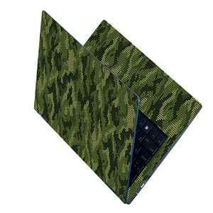 Camouflage Green Digital Pixel Laptop Skin - View 2