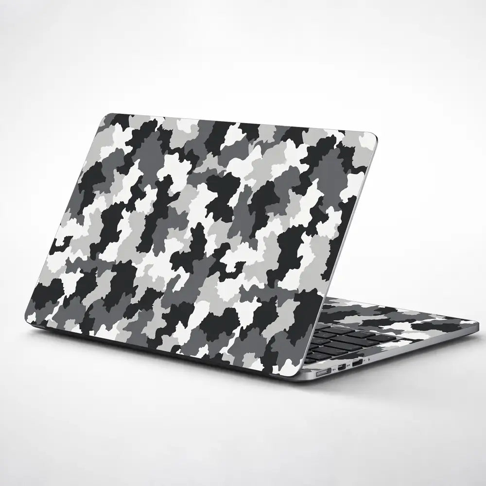 Camouflage Grey Urban Laptop Skin - View 1