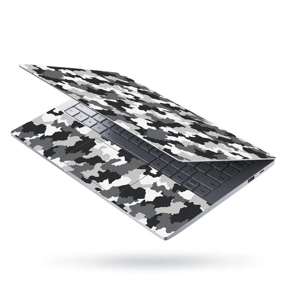 Camouflage Grey Urban Laptop Skin - View 3