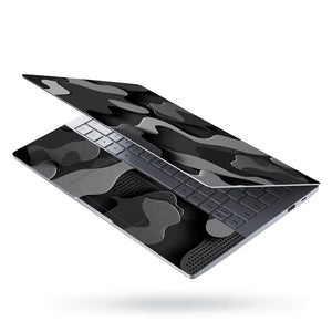 Camouflage Monochrome 3D Laptop Skin - View 3