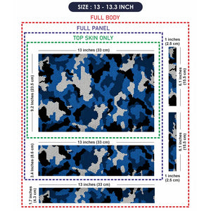 Camouflage Navy Urban Laptop Skin - View 6