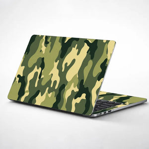 Camouflage Olive Sage Laptop Skin - View 1