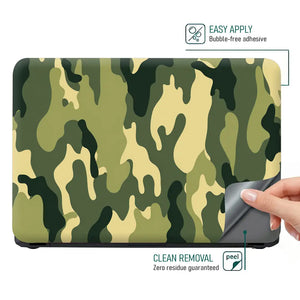 Camouflage Olive Sage Laptop Skin - View 4