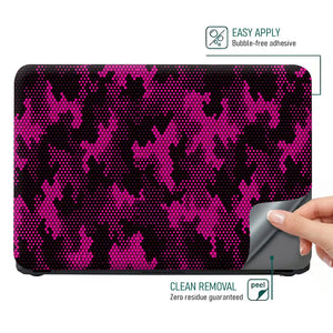 Camouflage Pink Halftone Laptop Skin - View 4