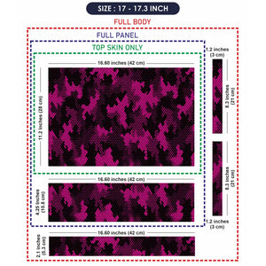 Camouflage Pink Halftone Laptop Skin - View 9