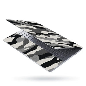 Camouflage Silver Urban Laptop Skin - View 3