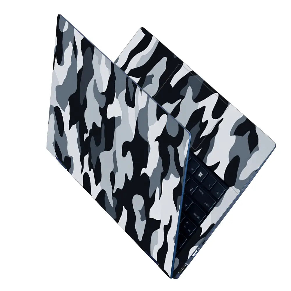 Camouflage Snow Urban Laptop Skin - View 2