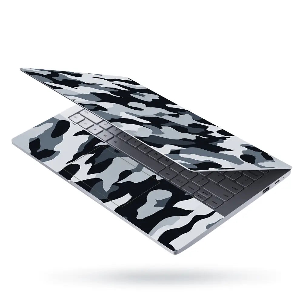 Camouflage Snow Urban Laptop Skin - View 3