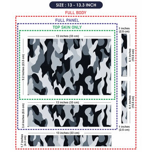 Camouflage Snow Urban Laptop Skin - View 6