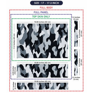 Camouflage Snow Urban Laptop Skin - View 9