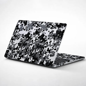 Camouflage Snowstorm Urban Laptop Skin - View 1