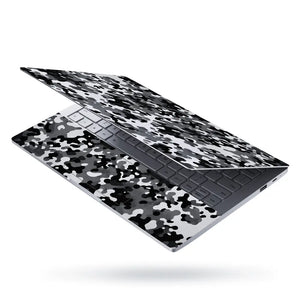 Camouflage Snowstorm Urban Laptop Skin - View 3