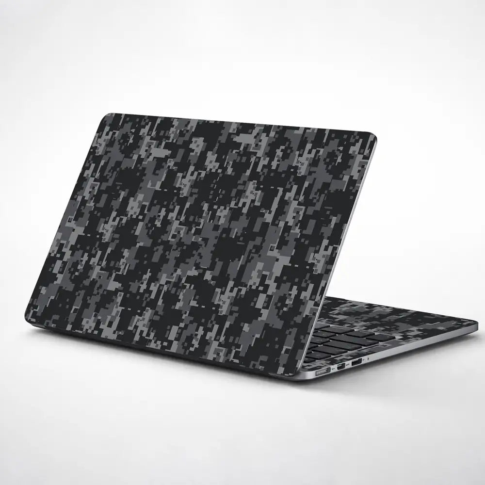 Camouflage Urban Grey Digital Laptop Skin - View 1