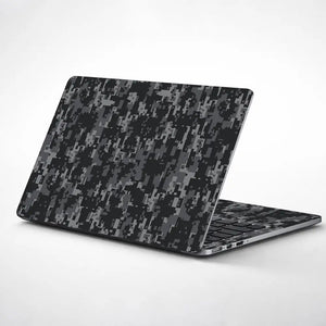 Camouflage Urban Grey Digital Laptop Skin - View 1