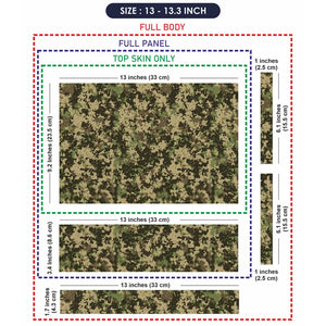 Camouflage Woodland Digital Pixel Laptop Skin - View 6