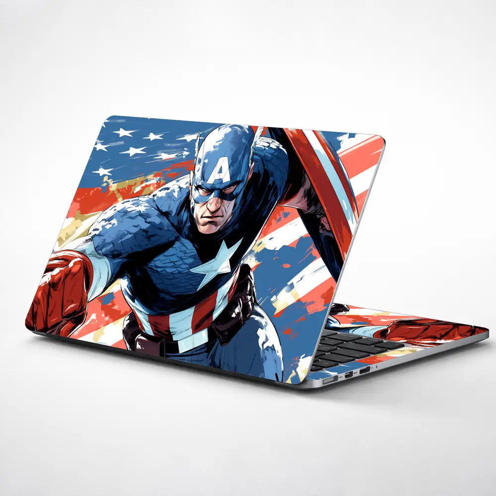 Captain America Heroic Laptop Skin - View 1