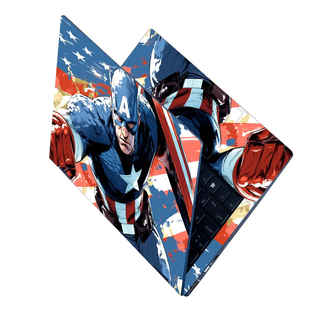 Captain America Heroic Laptop Skin - View 2