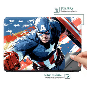 Captain America Heroic Laptop Skin - View 4