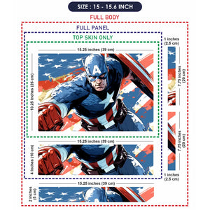 Captain America Heroic Laptop Skin - View 8