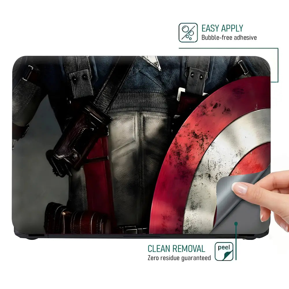 Captain Half View Laptop Skin - View 4