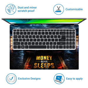 Cars Lamborghini Mansory Money Never Sleeps Laptop Skin - View 5