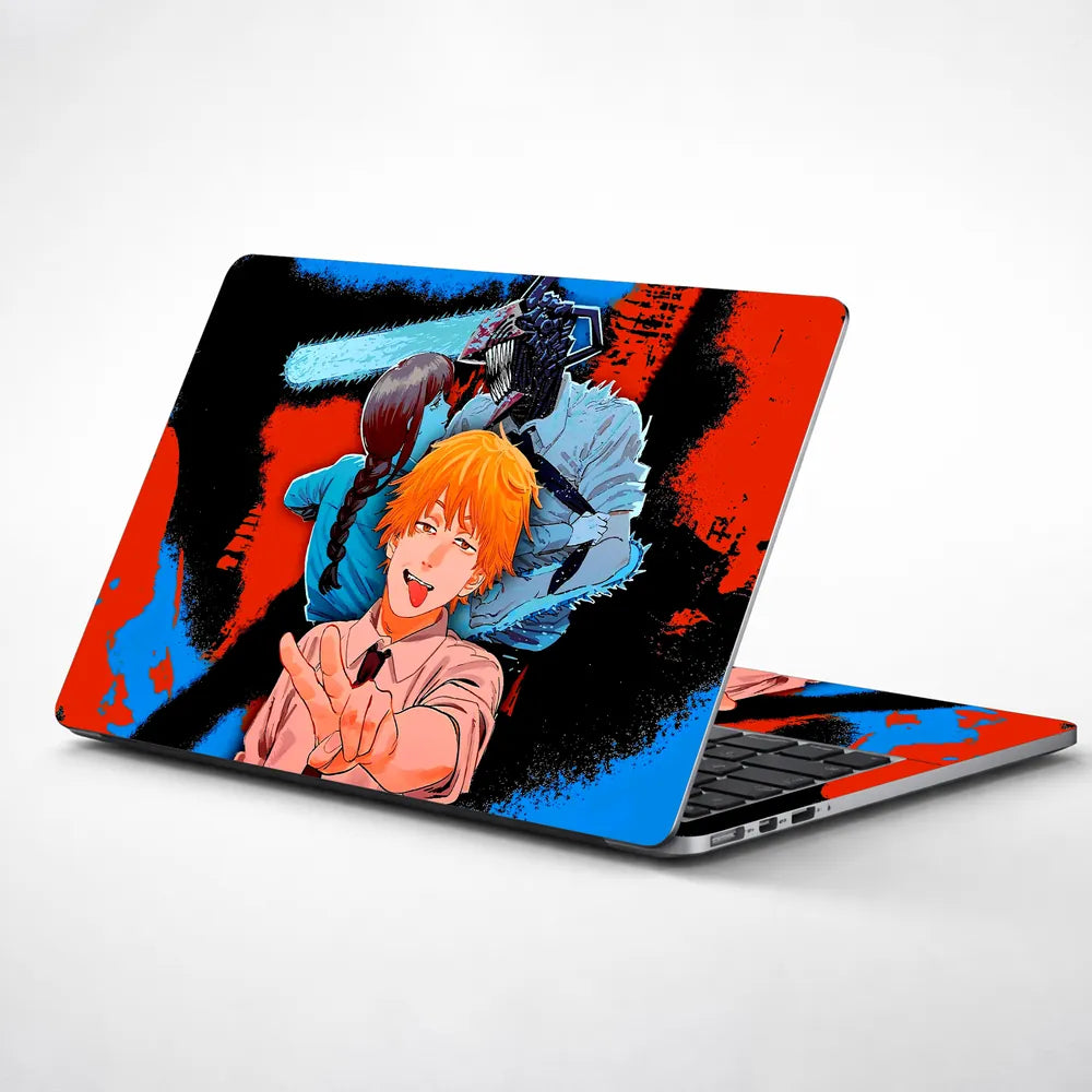 Chainsaw Man Anime Design Laptop Skin - View 1