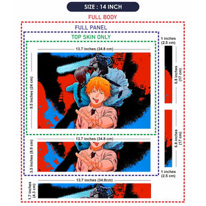 Chainsaw Man Anime Design Laptop Skin - View 7