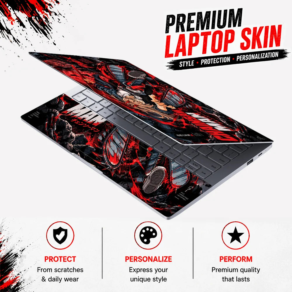 Chainsaw Man Power Blood Devil Laptop Skin - View 3