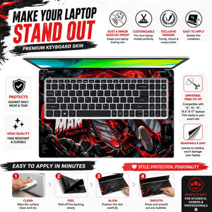 Chainsaw Man Power Blood Devil Laptop Skin - View 5