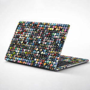 Circle Avengers Sticker Bomb Laptop Skin - View 1