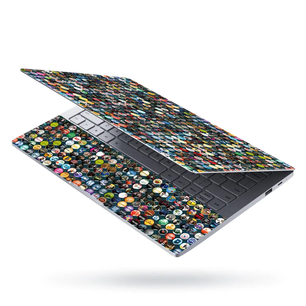 Circle Avengers Sticker Bomb Laptop Skin - View 3