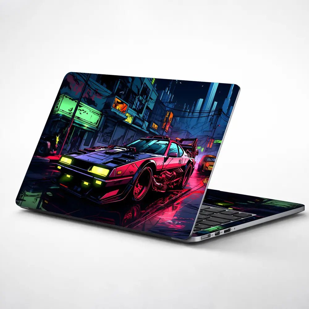 City Car Drift Ride Laptop Skin - View 1