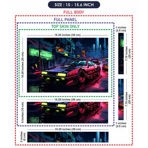 City Car Drift Ride Laptop Skin - View 8