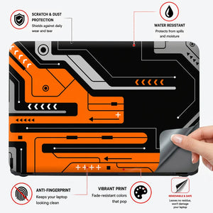 Cyberpunk Circuit Board Wallpaper Laptop Skin - View 4