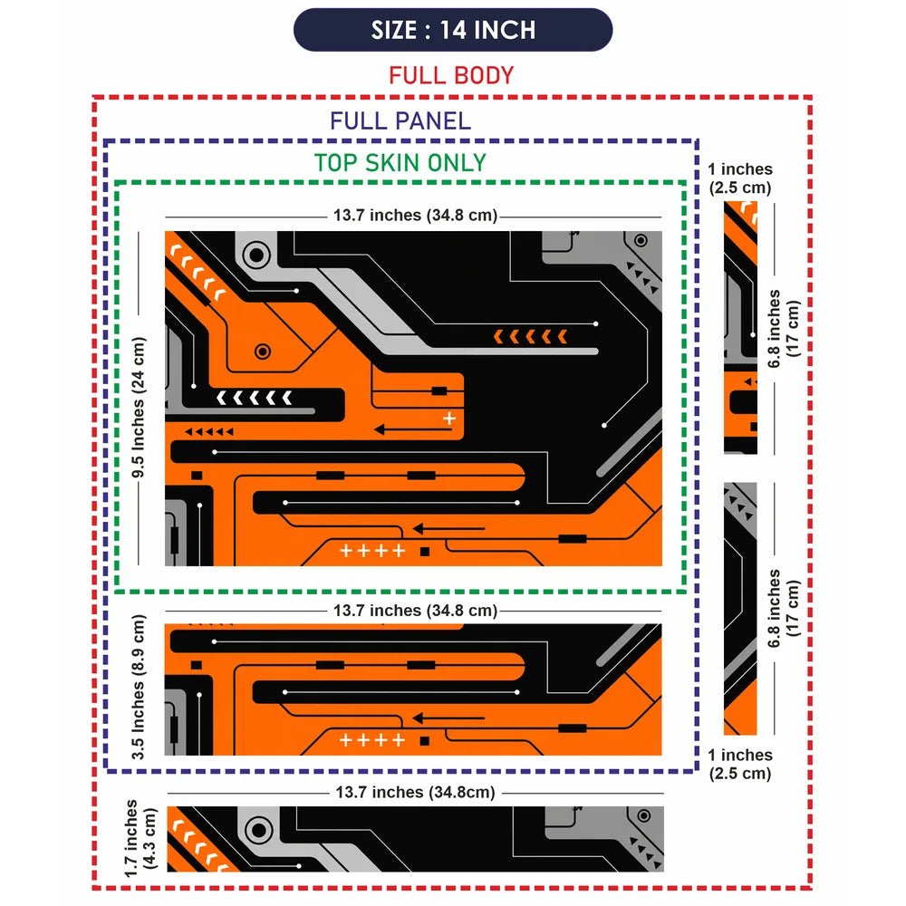 Cyberpunk Circuit Board Wallpaper Laptop Skin - View 7