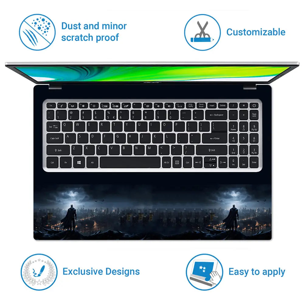 Dark Night Bats Laptop Skin - View 5