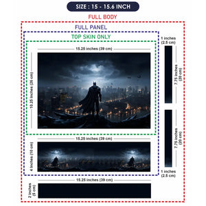 Dark Night Bats Laptop Skin - View 8