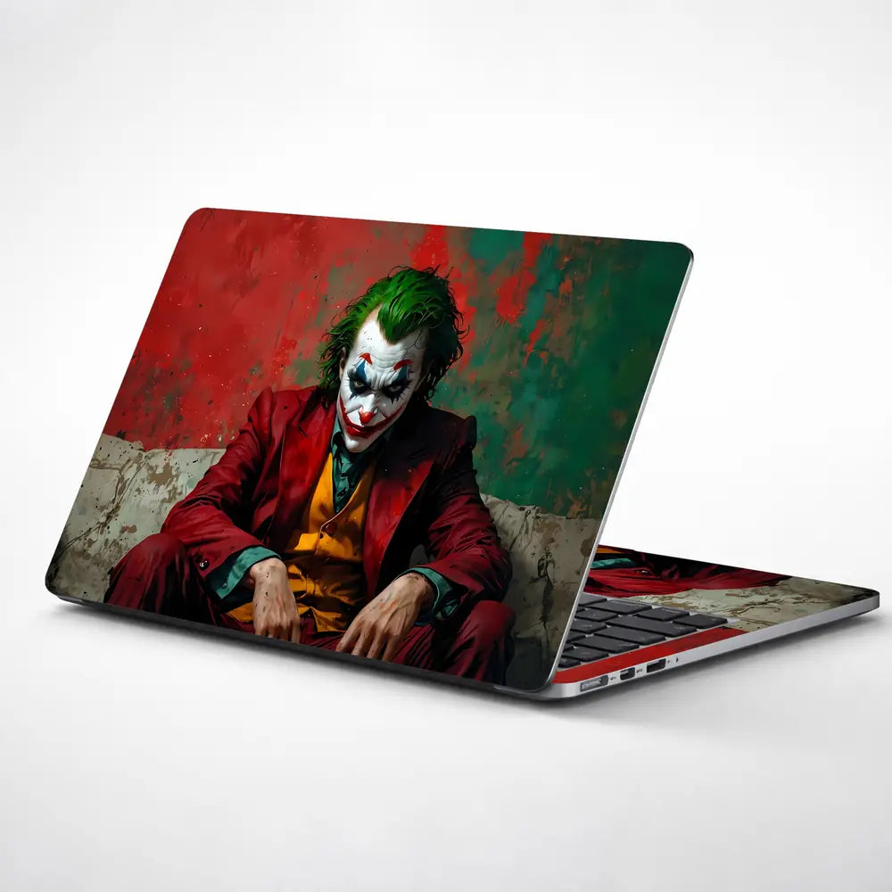 Dark Pop Culture Clown Portrait Laptop Skin - View 1